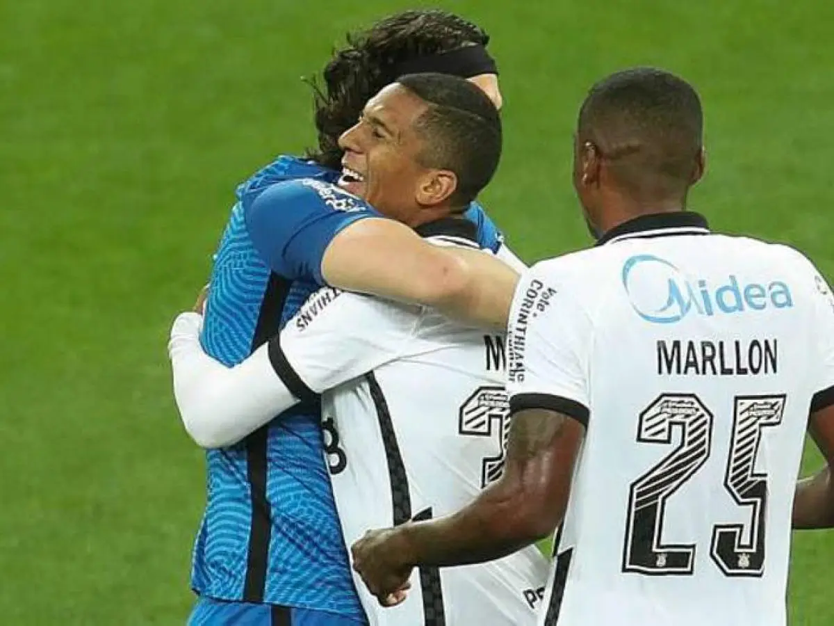 Atacante comemorou muito o gol que deu a vitória ao Corinthians