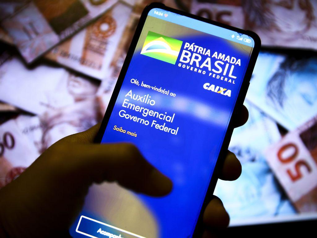 Aplicativo auxílio emergencial do Governo Federal.