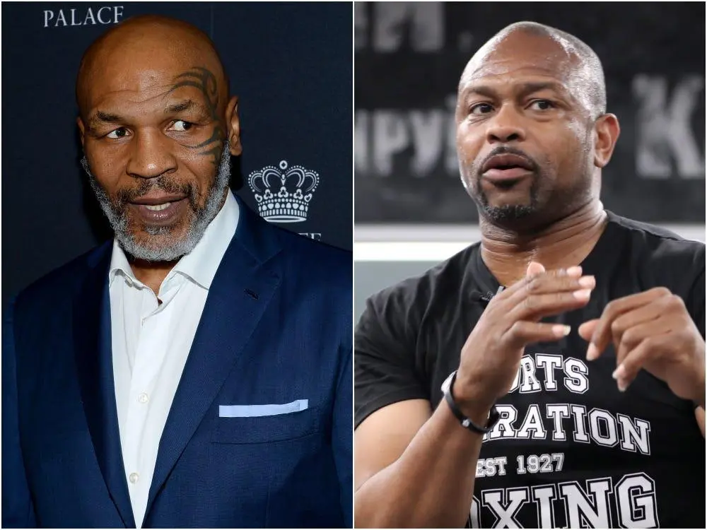 imagem mostra Mike Tyson x Roy Jones Jr.