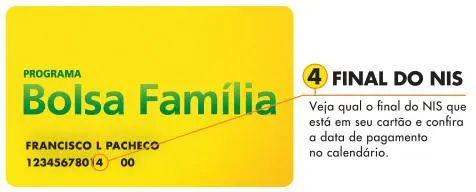 cartão do bolsa família com NIS para recebimento do auxílio emergencial