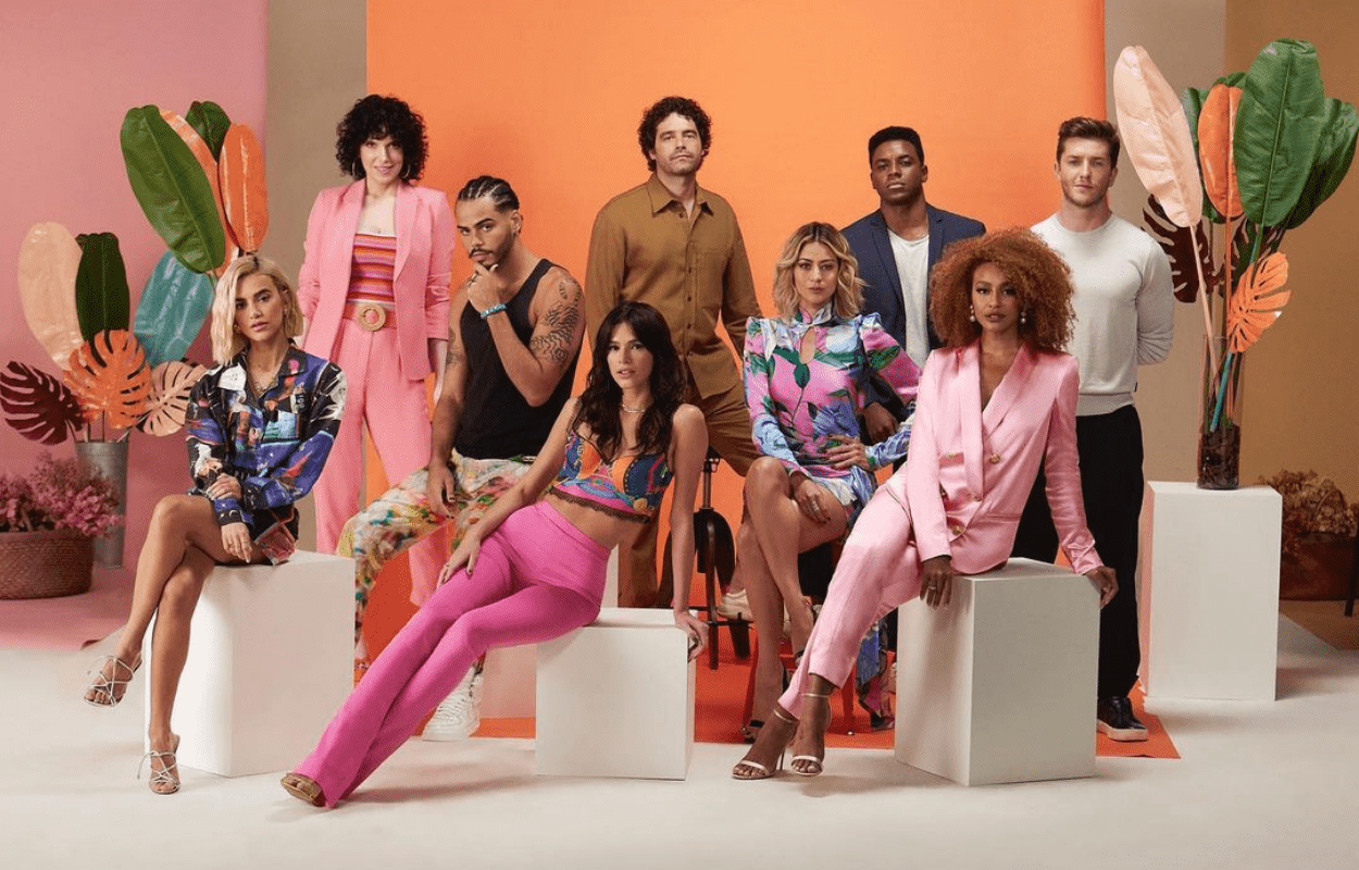 Imagem mostra elenco da série Maldivas, da Netflix