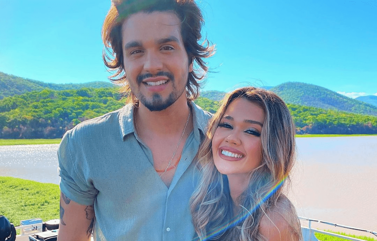 Imagem mostra Luan Santana e Franciny Ehlke