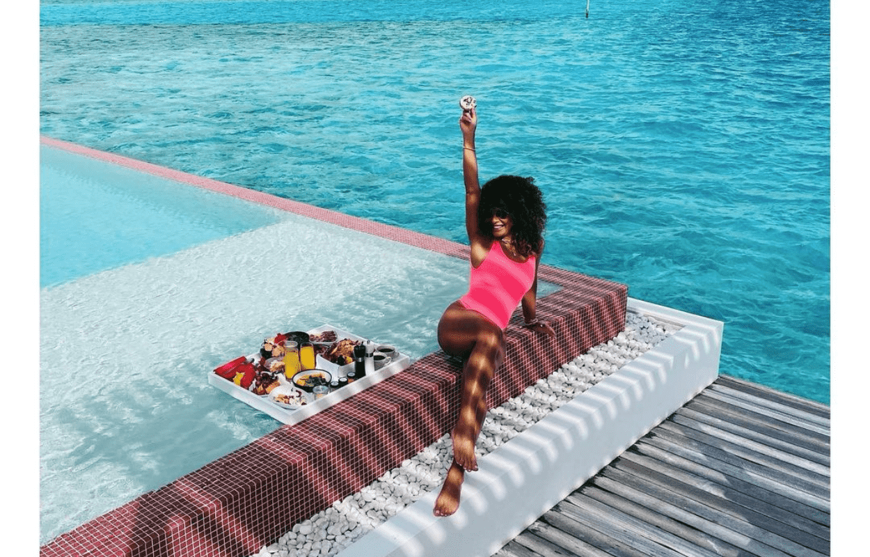 Imagem mostra Juliana Paes em hotel nas Maldivas