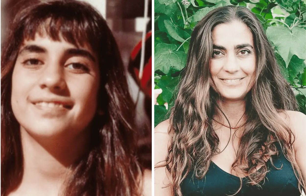 Imagem mostra antes e depois de Carol Machado