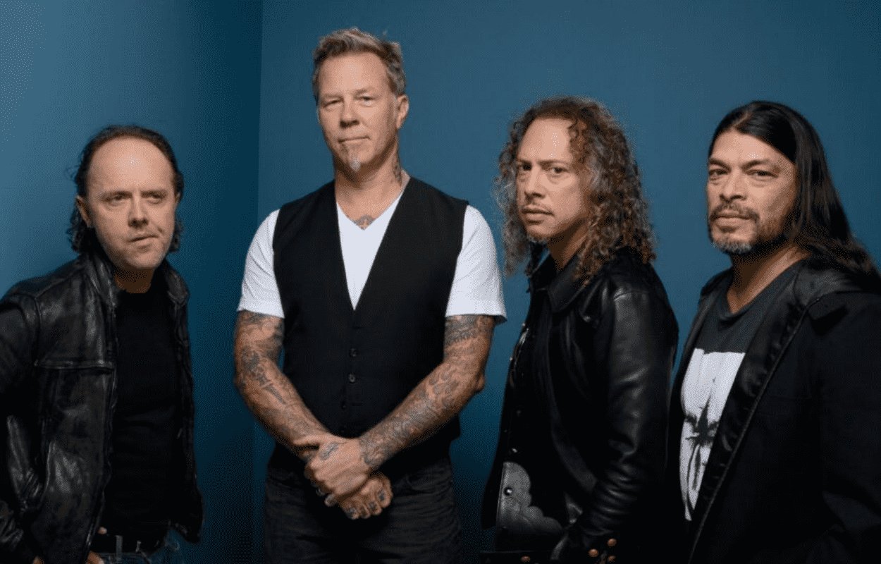Imagem mostra banda Metallica