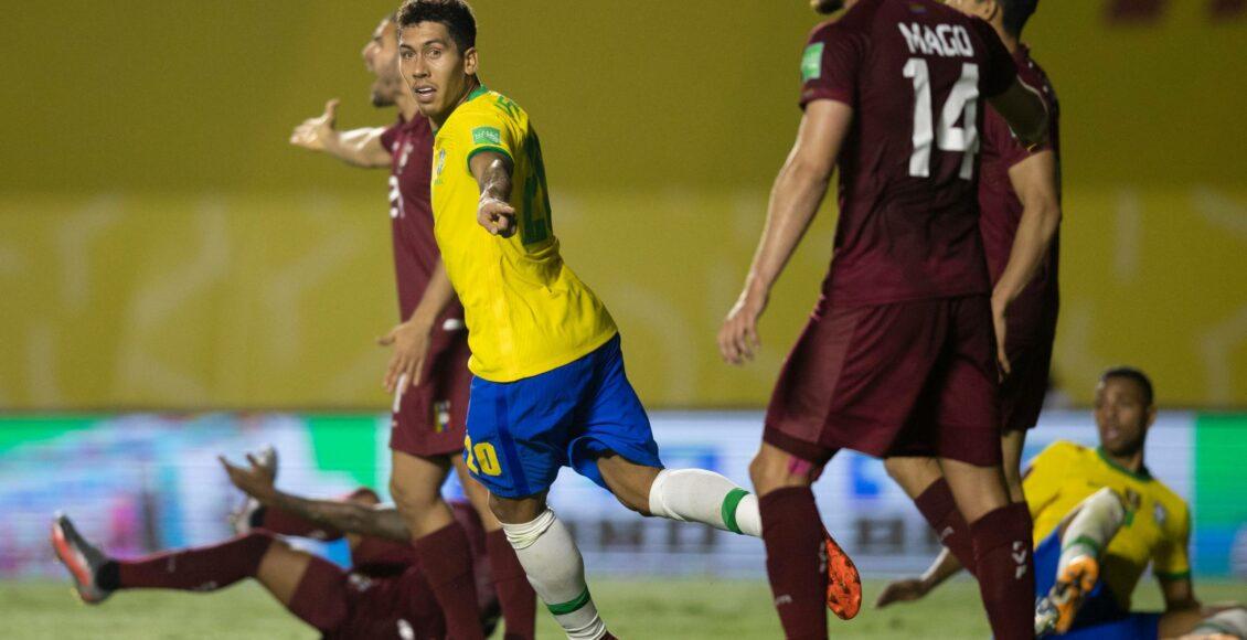 Firmino faz único gol da partida e Brasil vence Venezuela