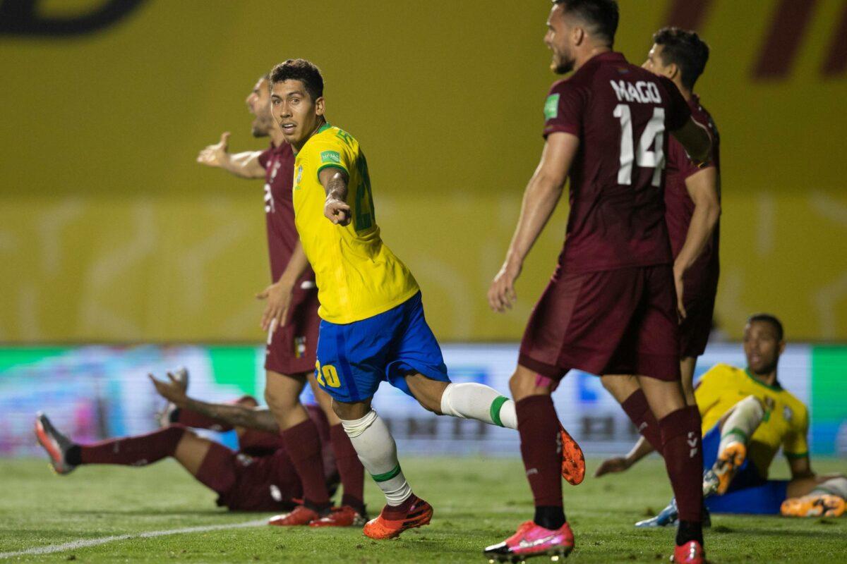 Firmino faz único gol da partida e Brasil vence Venezuela