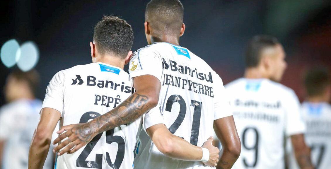 Jean Pyerre e Pepê decidiram para o Grêmio no jogo de ida da Libertadores