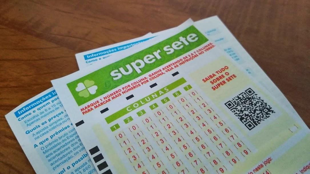 resultado da super sete 29 - volante novo da super sete ainda sem nenhum número selecionado, resultado da super sete, super sete de hoje
