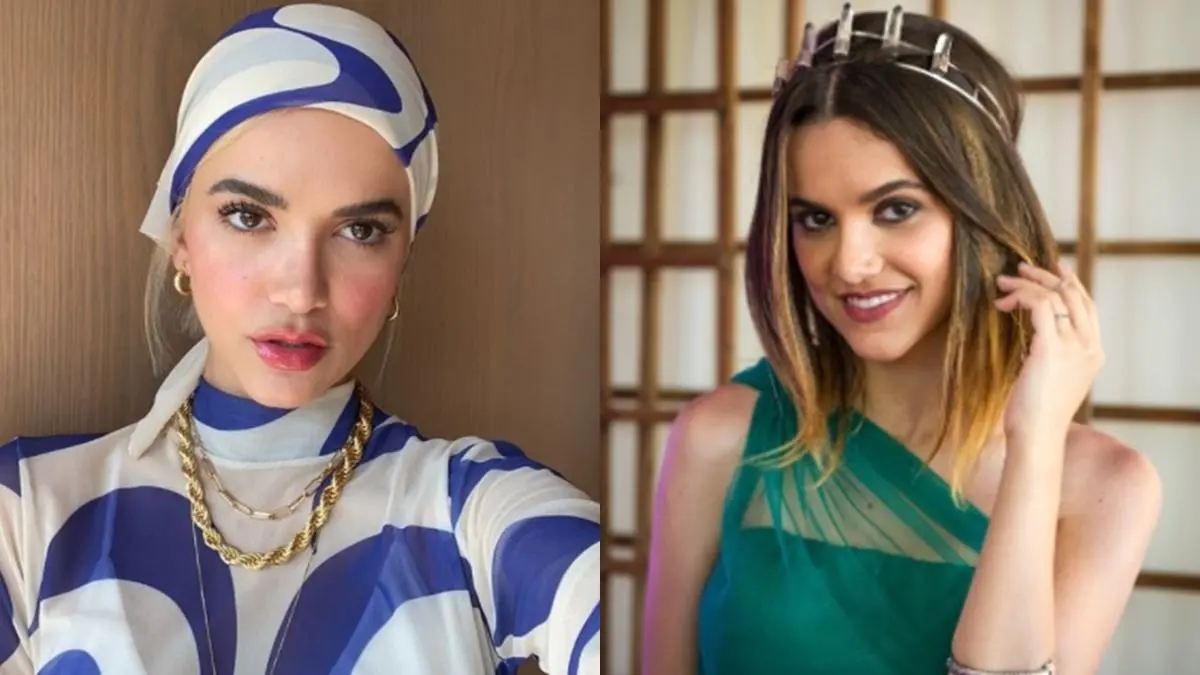 Na imagem Manu Gavassi atualmente e como Vicki na novela Malhação