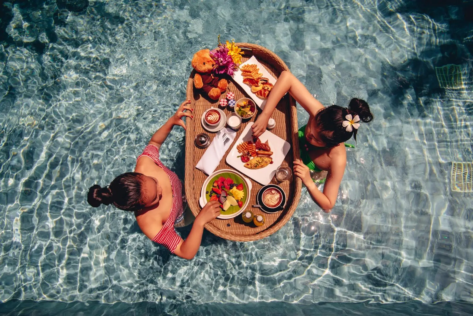 café da manhã flutuante