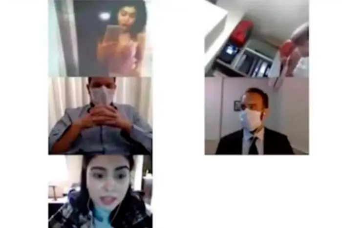 Imagens do julgamento