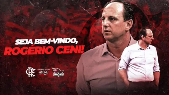 Flamengo anuncia Rogério Ceni, e técnico deve estrear contra o ex-clube