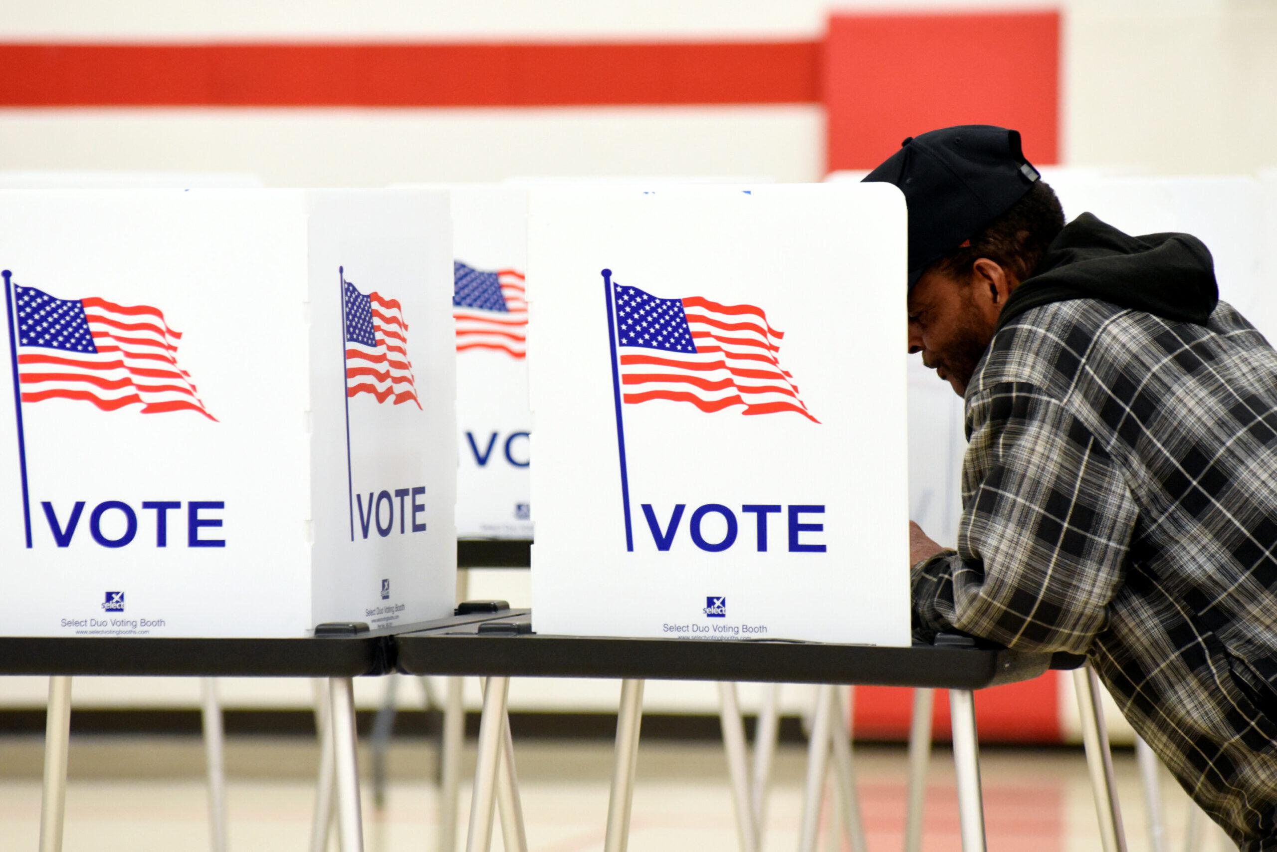 como é a cedula de votação americana