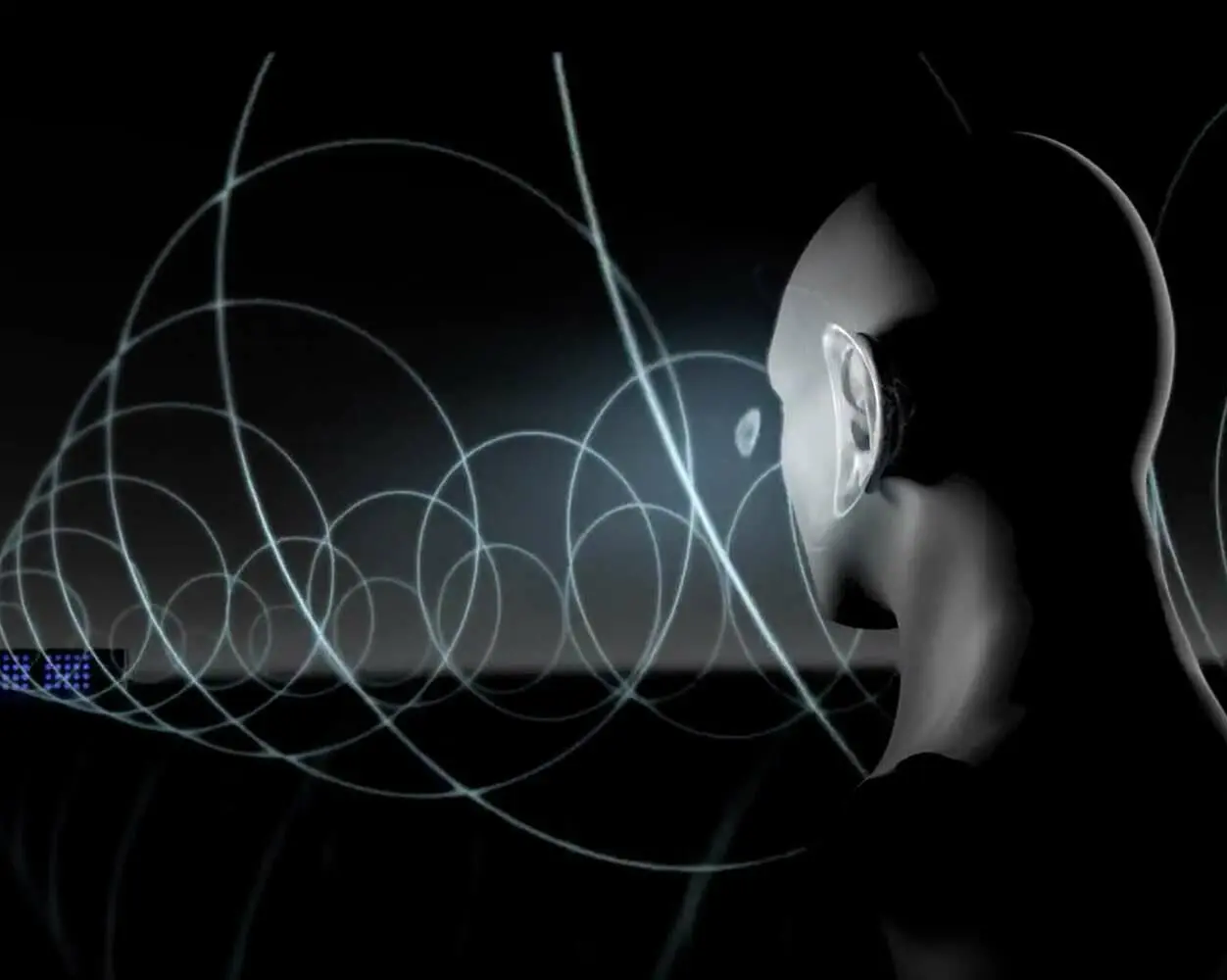 dispositivo coloca música na sua cabeça