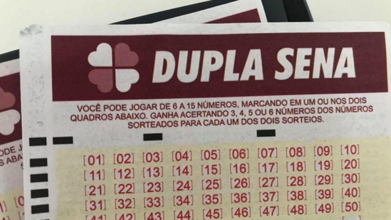 Dupla Sena 2160 - a imagem mostra um volante da Dupla Sena em destaque