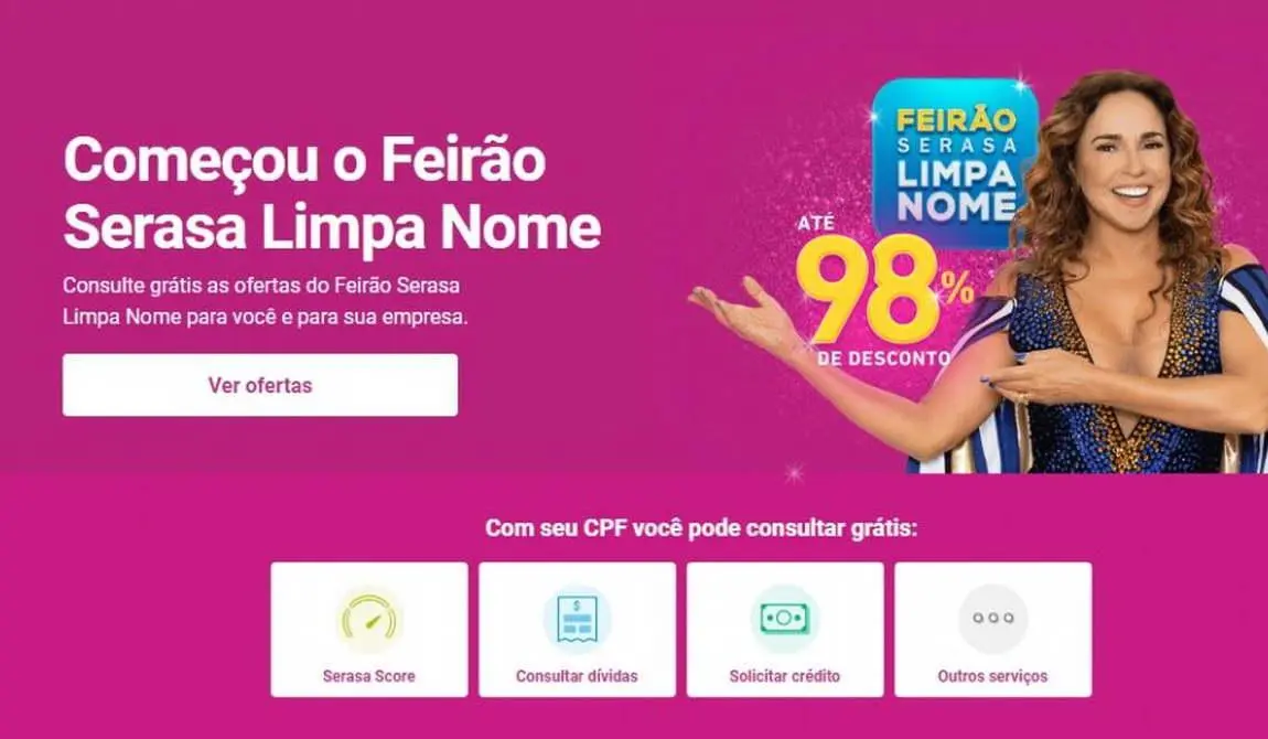 Serasa oferece feirão para renegociar dívidas