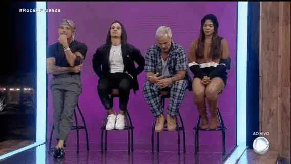 Enquete A Fazenda 12: Juliano, Biel, Mateus ou Tays, quem deve sair?