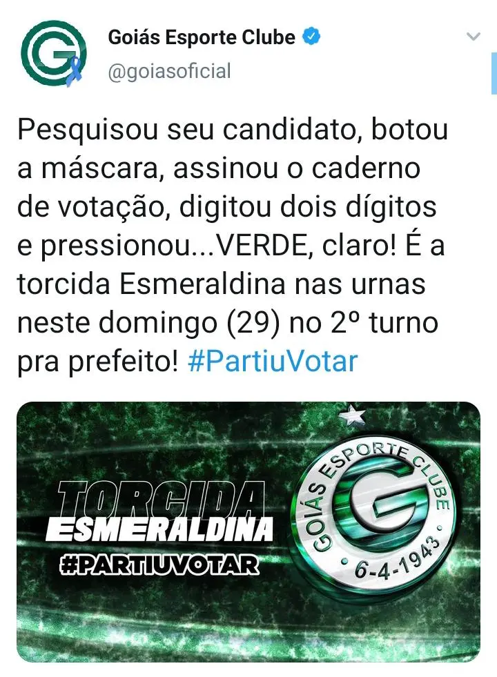 #PartiuVotar nas Eleições 2020