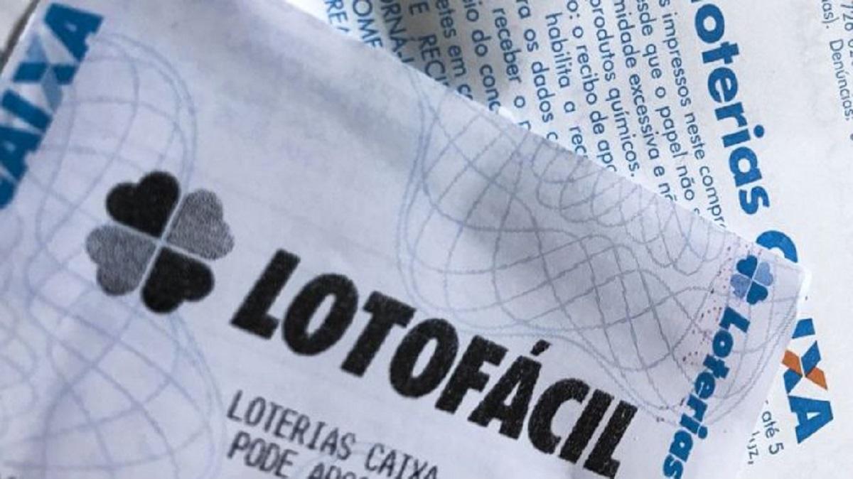 Lotofacil 2198 - a imagem mostra um bilhete da Lotofácil