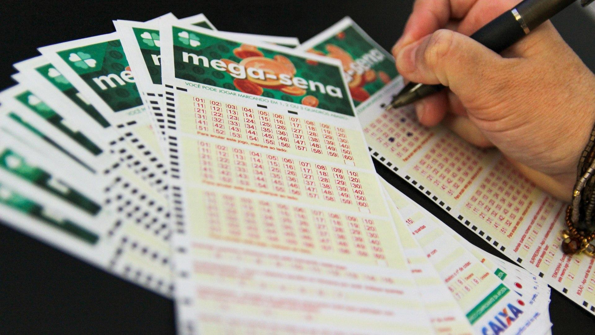 bilhetes da mega sena espalhados sobre uma mesa - mega-sena 2315