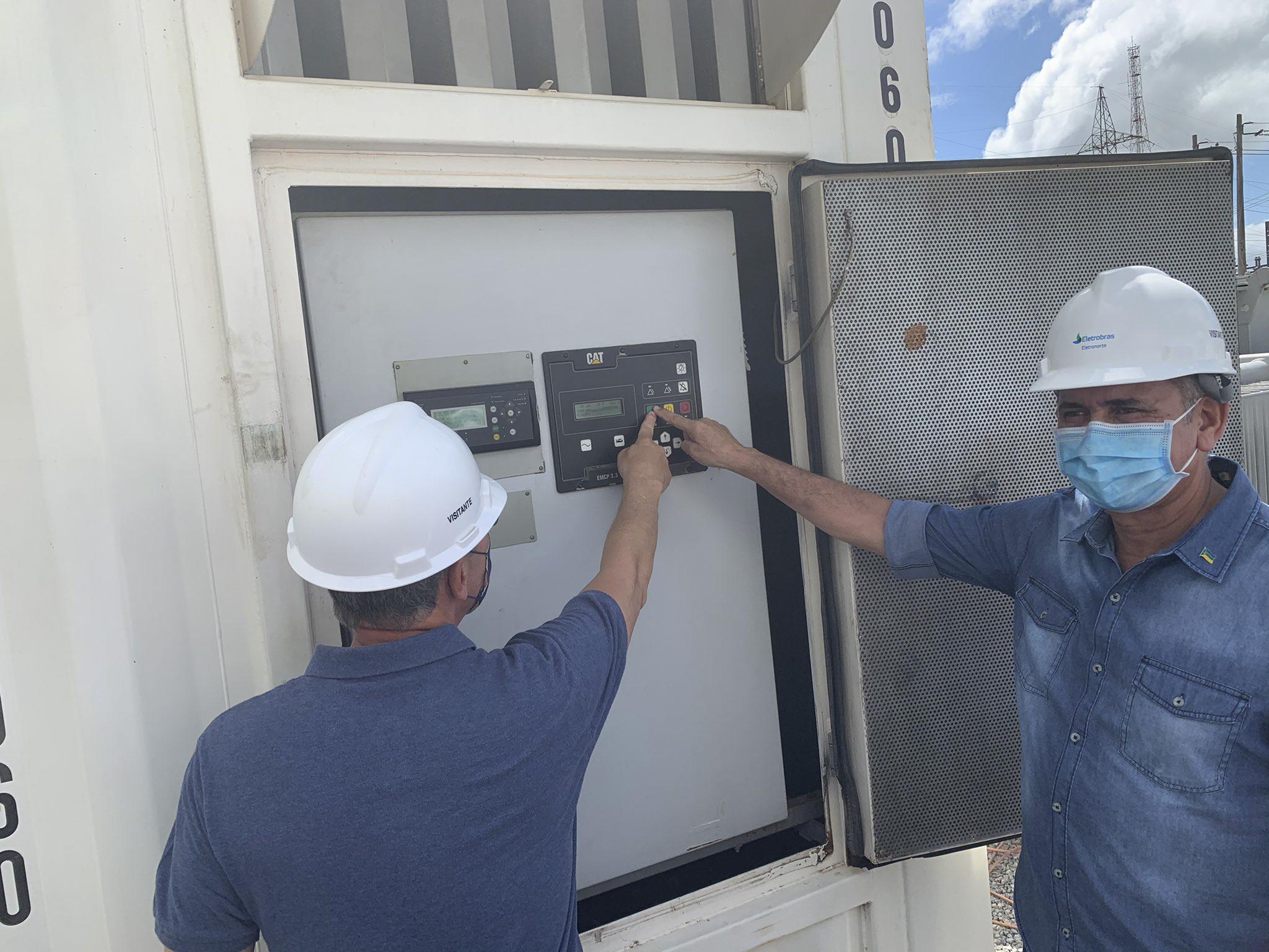 Ministro de Minas e Energia, Bento Albuquerque, realiza visita técnica à subestação Santa Rita e às instalações construídas pela Oliveira Energia para fornecimento de mais 20MW ao Amapá
