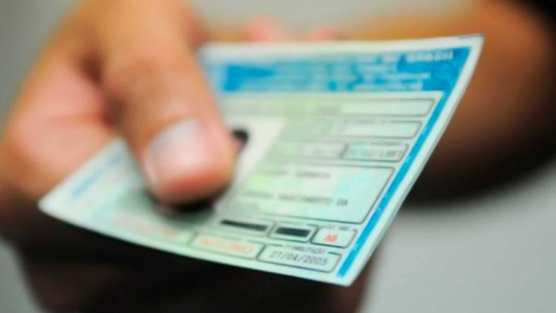 pontos na carteira nova cnh