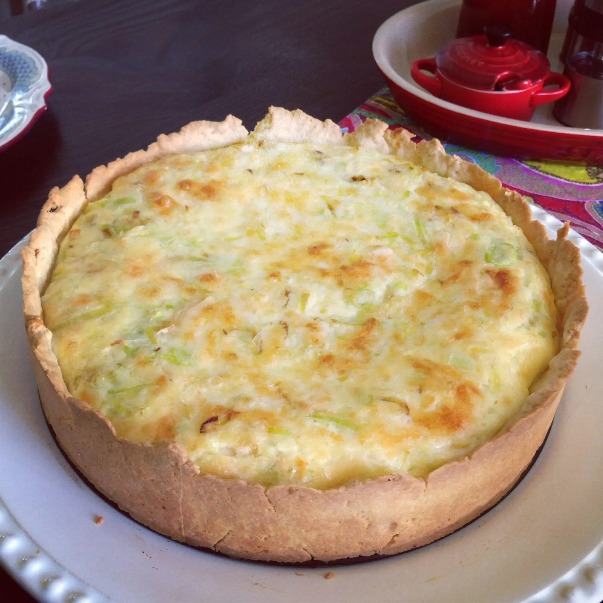 quiche de alho poró receita