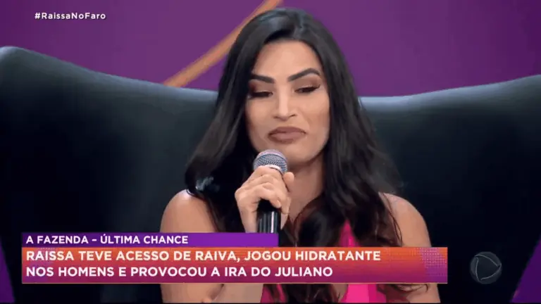 A Fazenda 2020: em ‘Hora do Faro’, Raissa nega explica surtos no reality