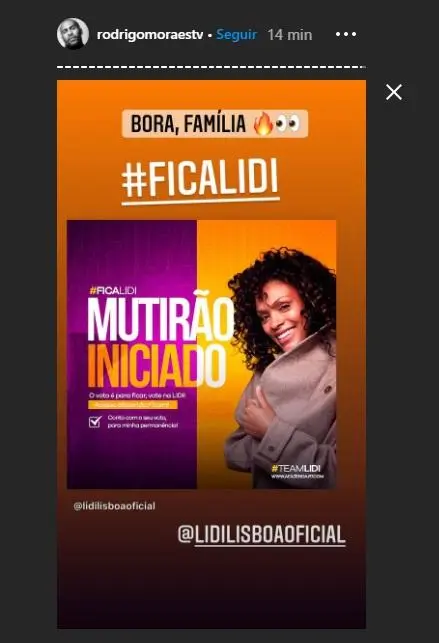 Imagem do instagram de Rodrigo Moraes - Ex-participante de A Fazenda 2020