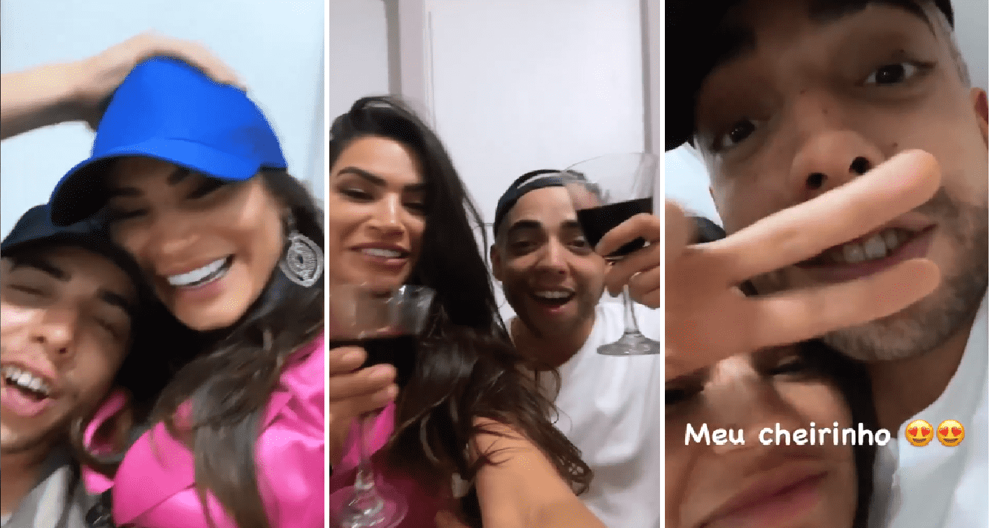 Raissa e Lucas se reencontram após eliminação de A Fazenda 12