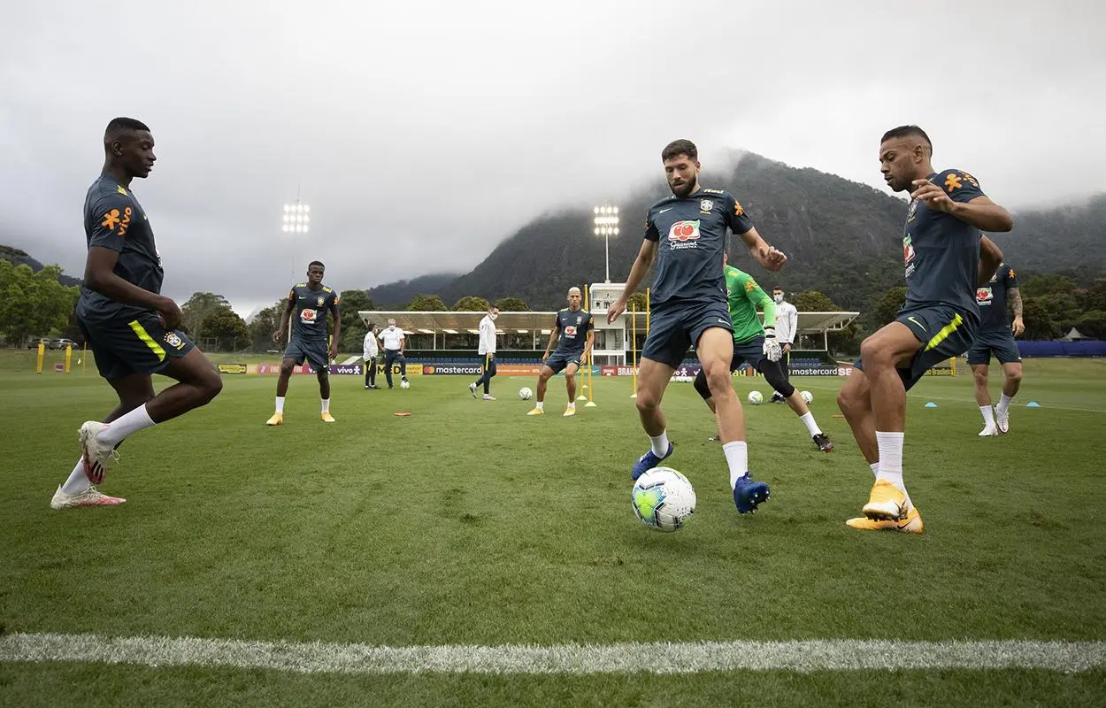 Treino da seleção brasileira
