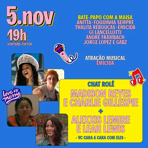 Imagem mostra programação do Tudum