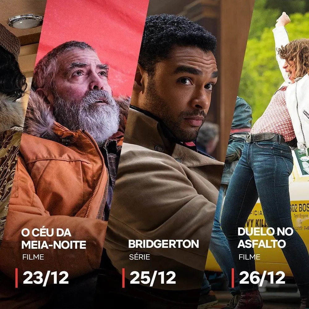 Imagem mostra programação de dezembro da Netflix