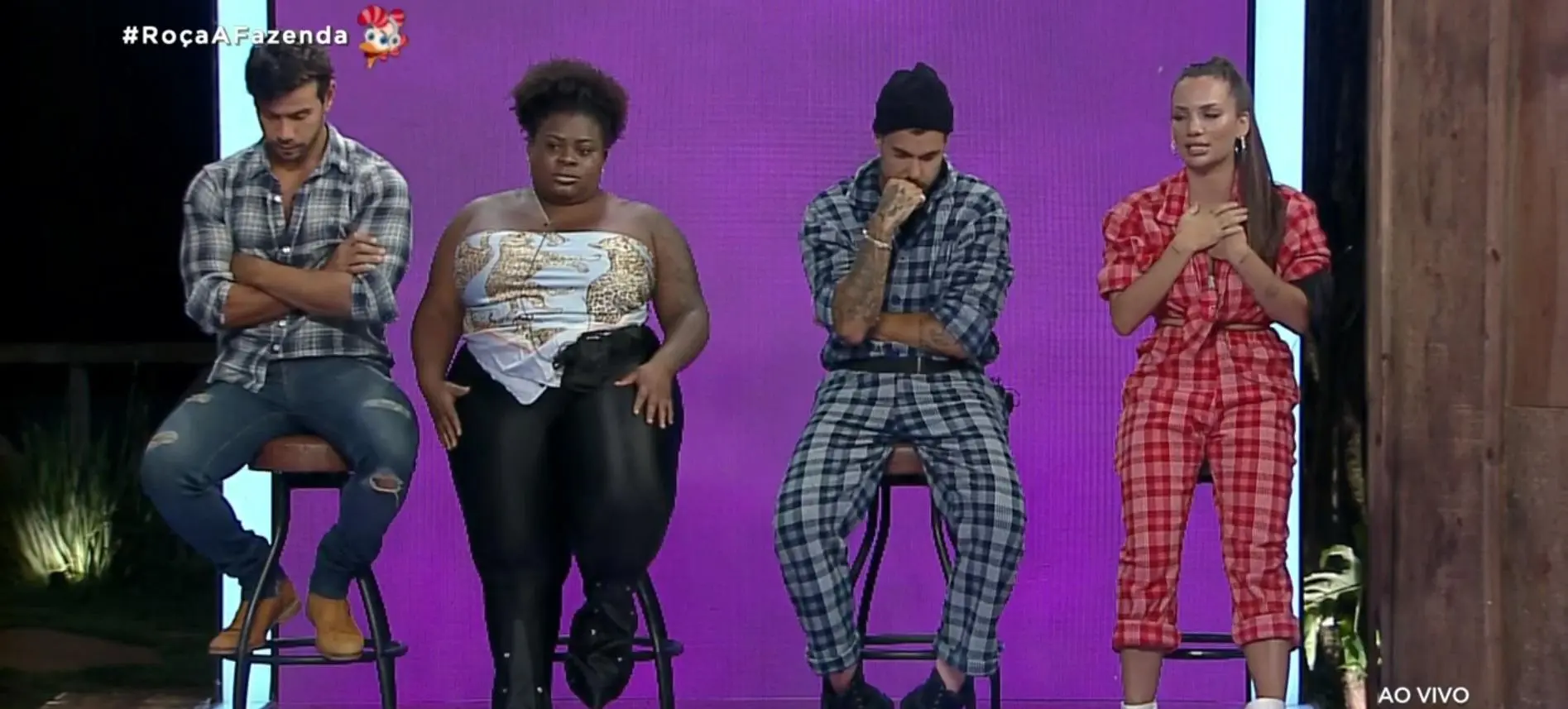 Imagem de Mariano, Jojo, Lipe e Stéfani para a Enquete A Fazenda 12