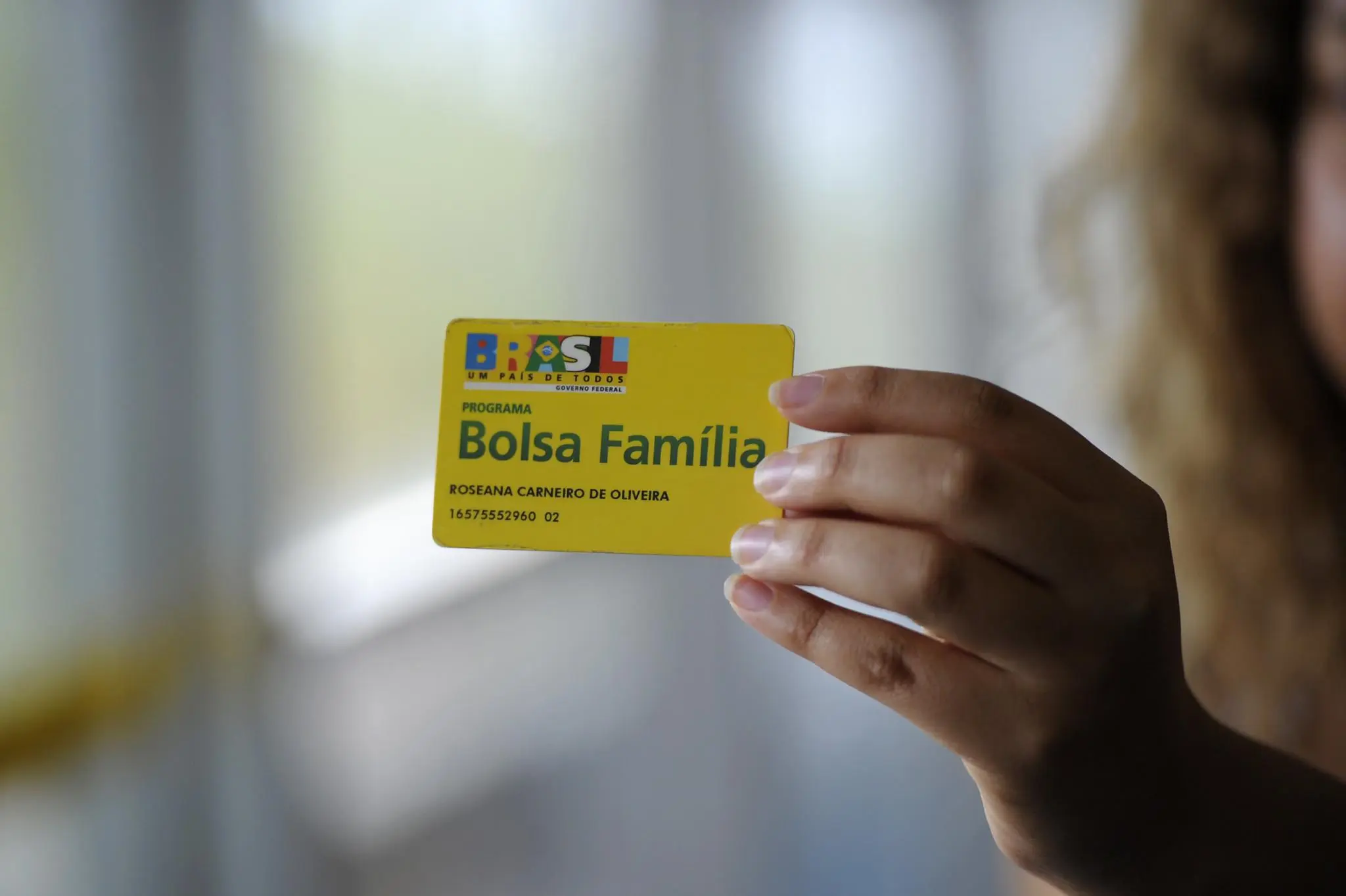Cartão Bolsa Família.