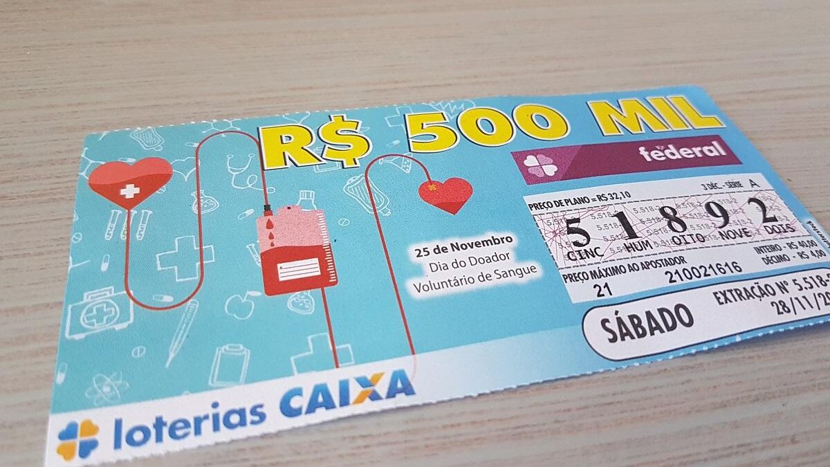 resultado da loteria federal 5522 - A imagem mostra um bilhete da loteria Federal