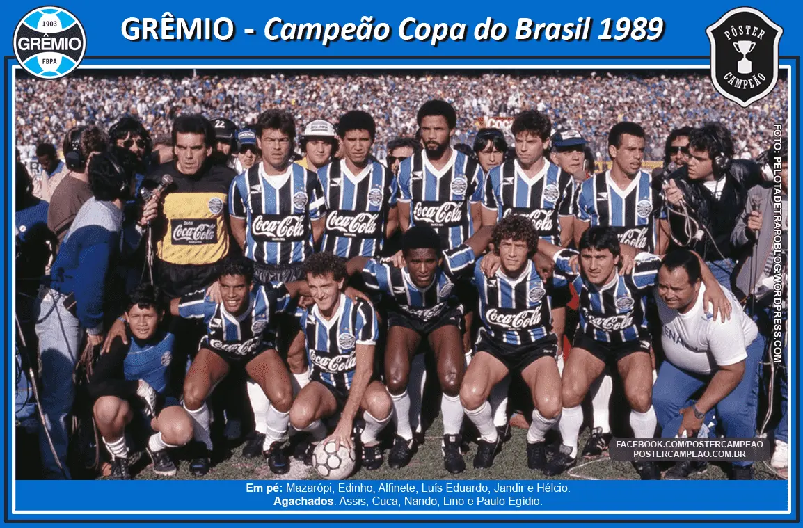 Grêmio venceu a primeira Copa do Brasil, em 1989