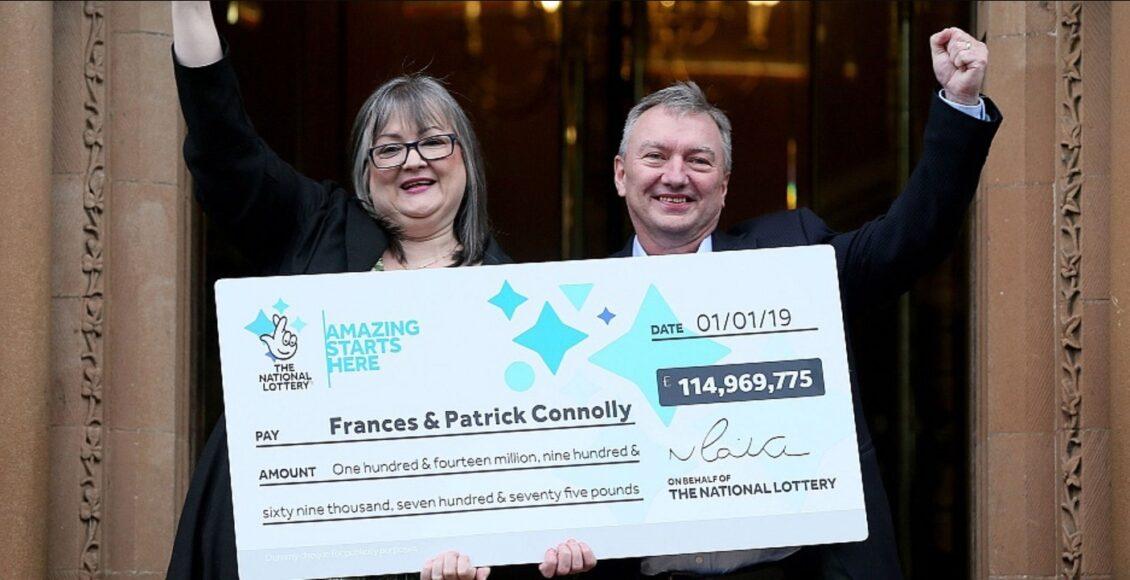 Frances e Patrick Connolly, casal ganha na loteria