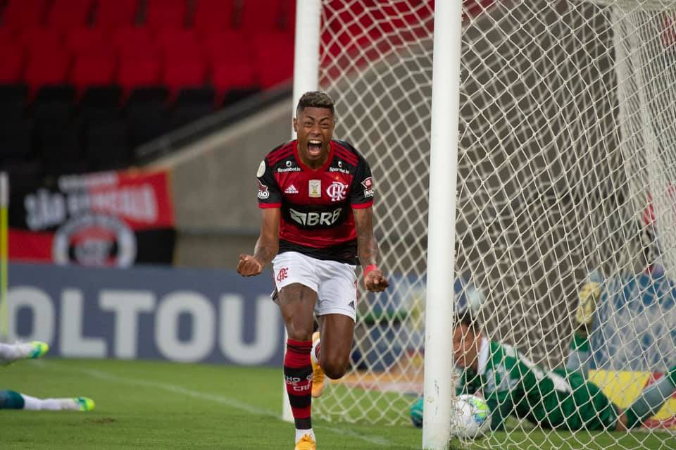 Imagem mostra atacante do Flamengo, Bruno Henrique.