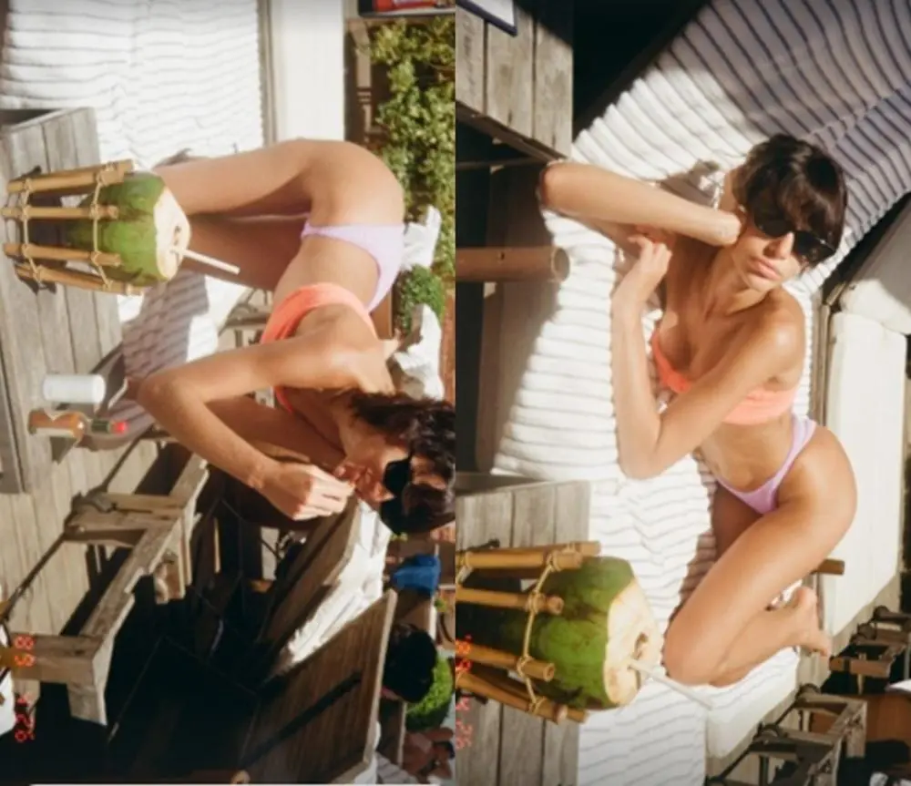 Na imagem Bruna Marquezine de biquíni nos Stories