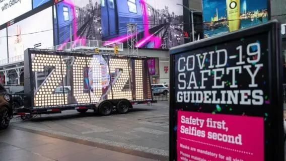 Covid-19 diminui as celebrações de ano novo em todo o mundo