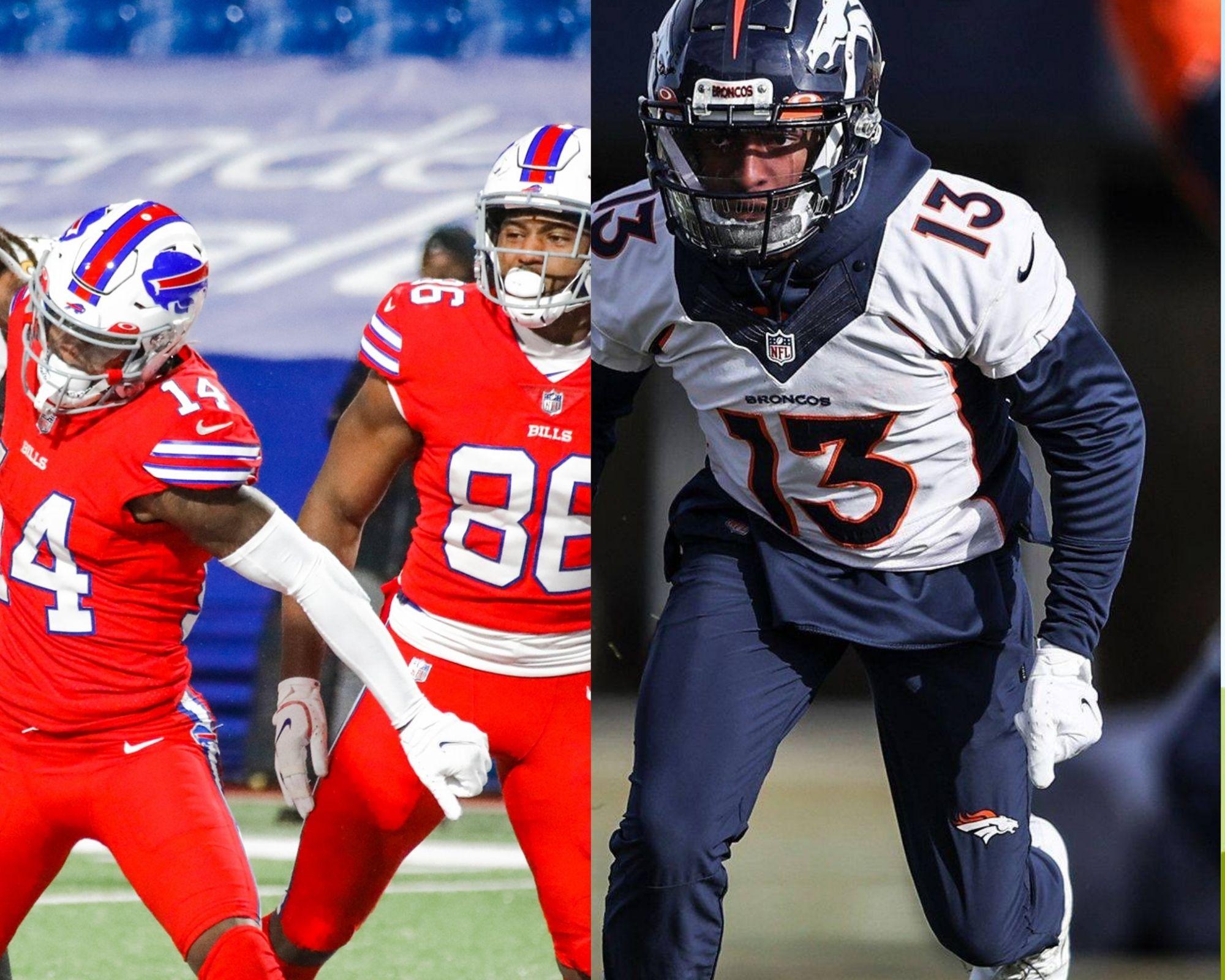 Imagem mostra confronto entre Broncos x Bills.