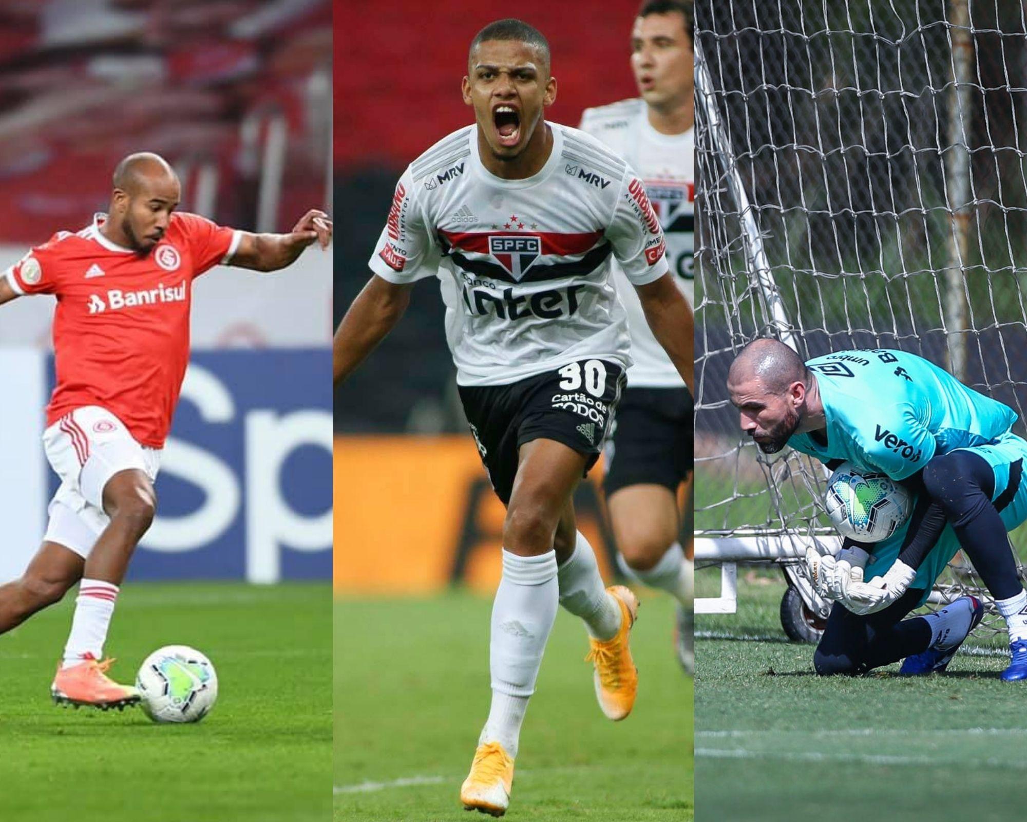 Imagem mostra jogadores que são dicas de escalação para o Cartola FC