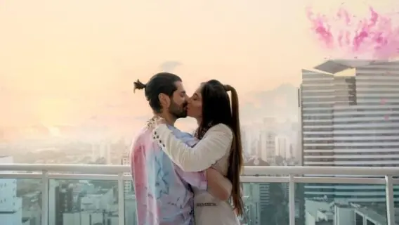 Chá revelação dos famosos: de fogos de artifício a projeção em prédio