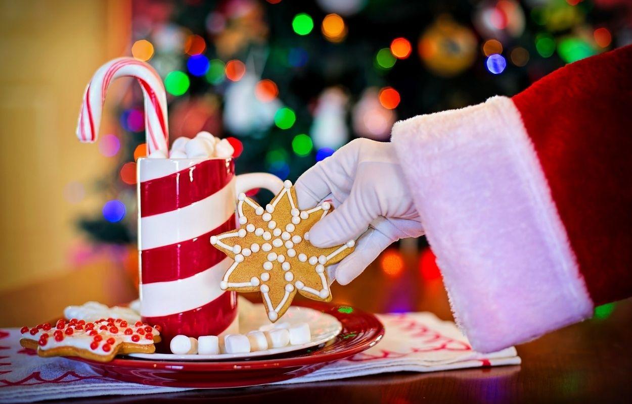 Imagem mostra biscoito de Natal