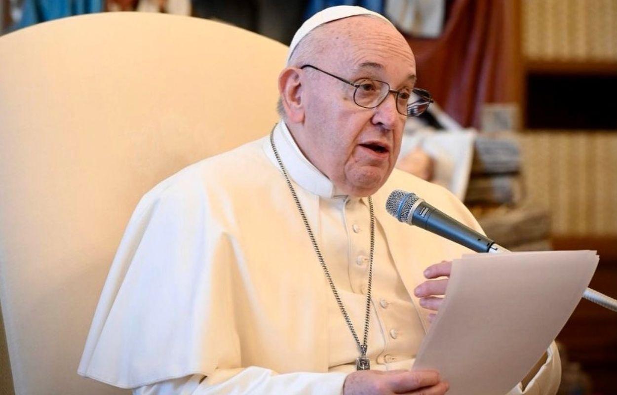 Imagem mostra papa Francisco