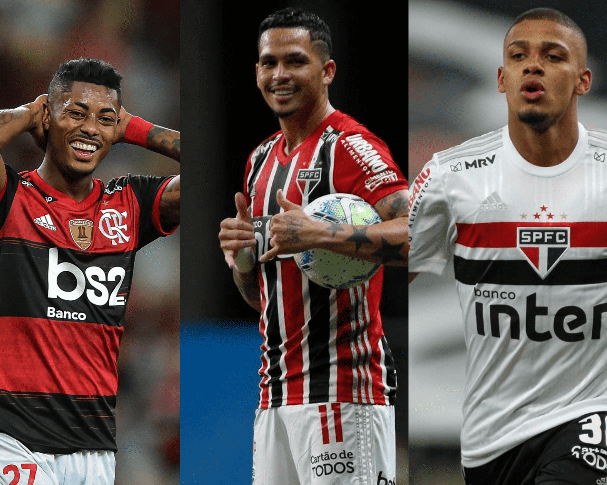 Imagem mostra jogadores que são dicas de capitães para o Cartola FC