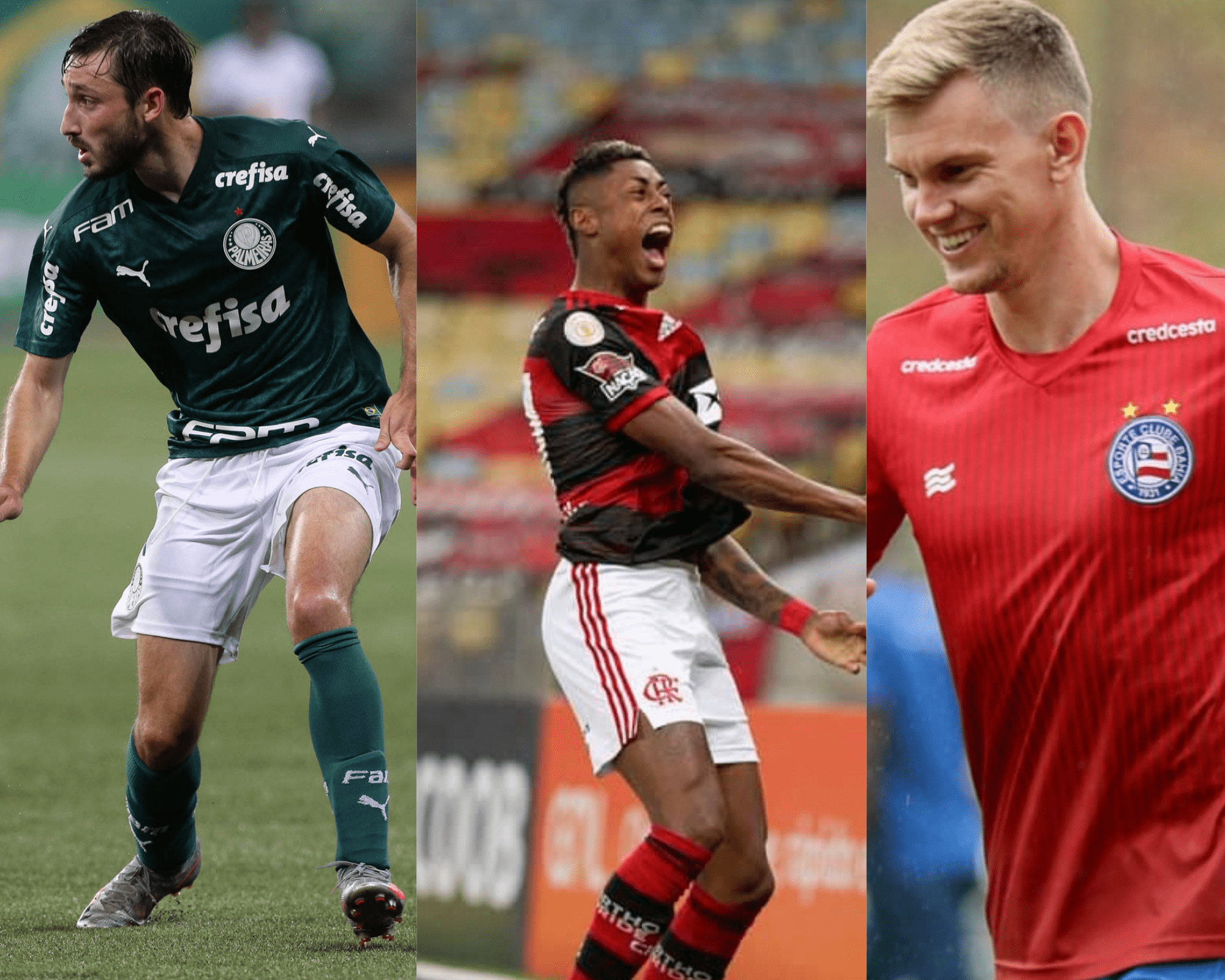 Imagem mostra jogadores que são dicas de escalação para o Cartola FC