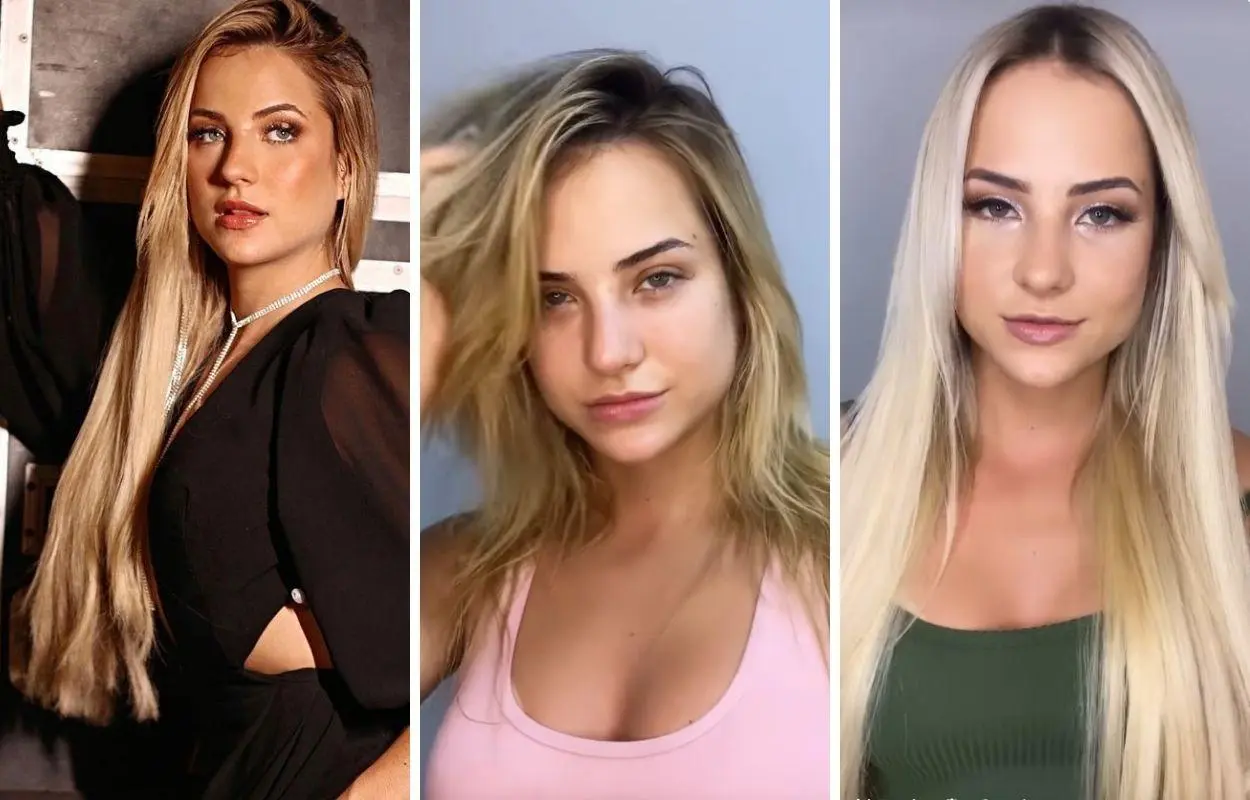 Imagem mostra últimos três visuais de Gabi Martins